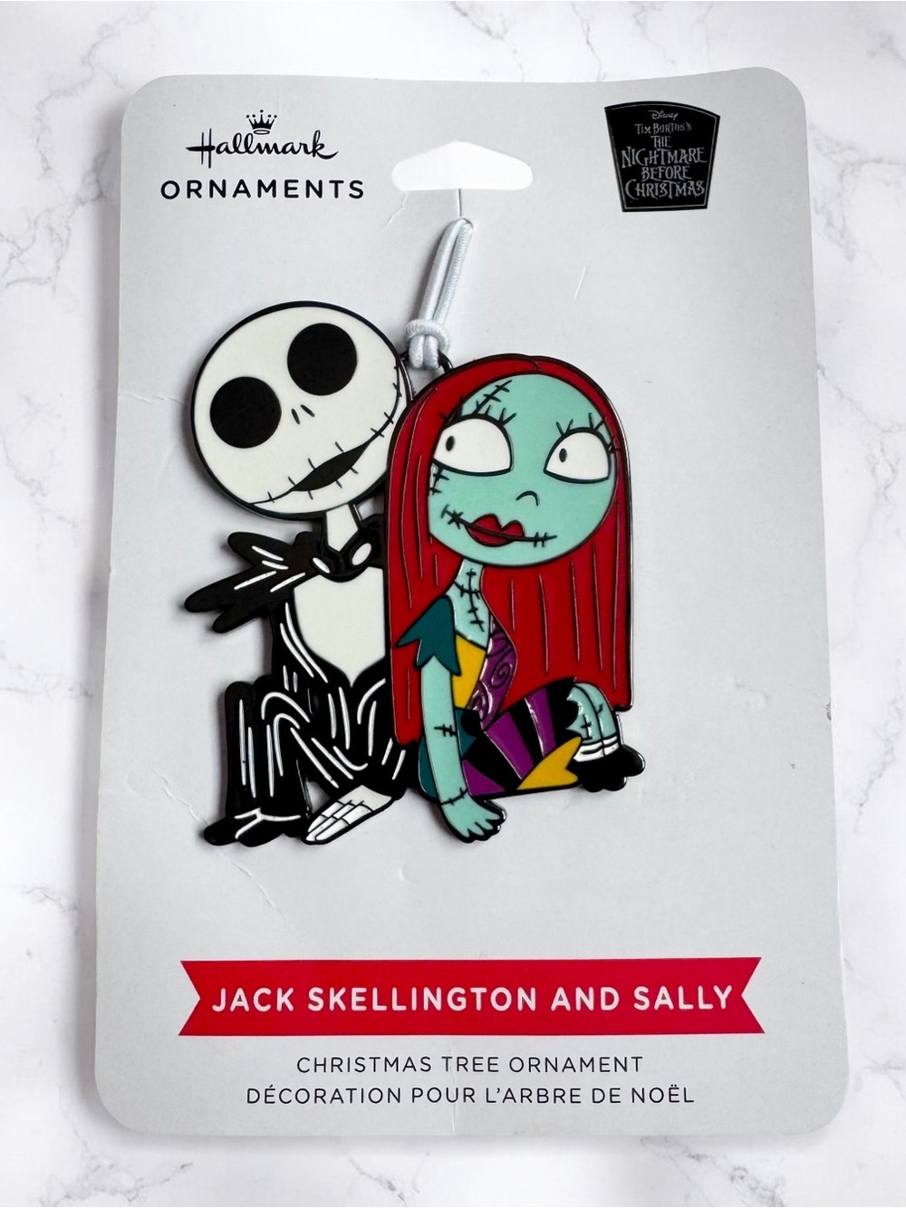 Hallmark Jack Skellington & Sally Nightmare Before Christmas Metal Ornament